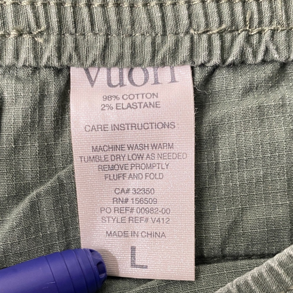 Vuori Rip Stop Men's Green Joggers Size Large - Picture 9 of 9